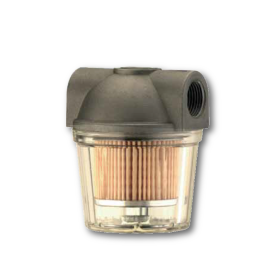 Diesel filters with transparent plastic bowl
