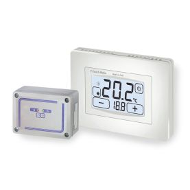 T-TOUCH RADIO – Termostato da parete touch screen con comando onde radio